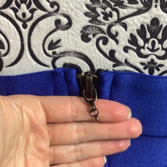 Pleasure Doing Business Strapless Royal Blue Dress Bandage Formal M Mini - Picture 7 of 10